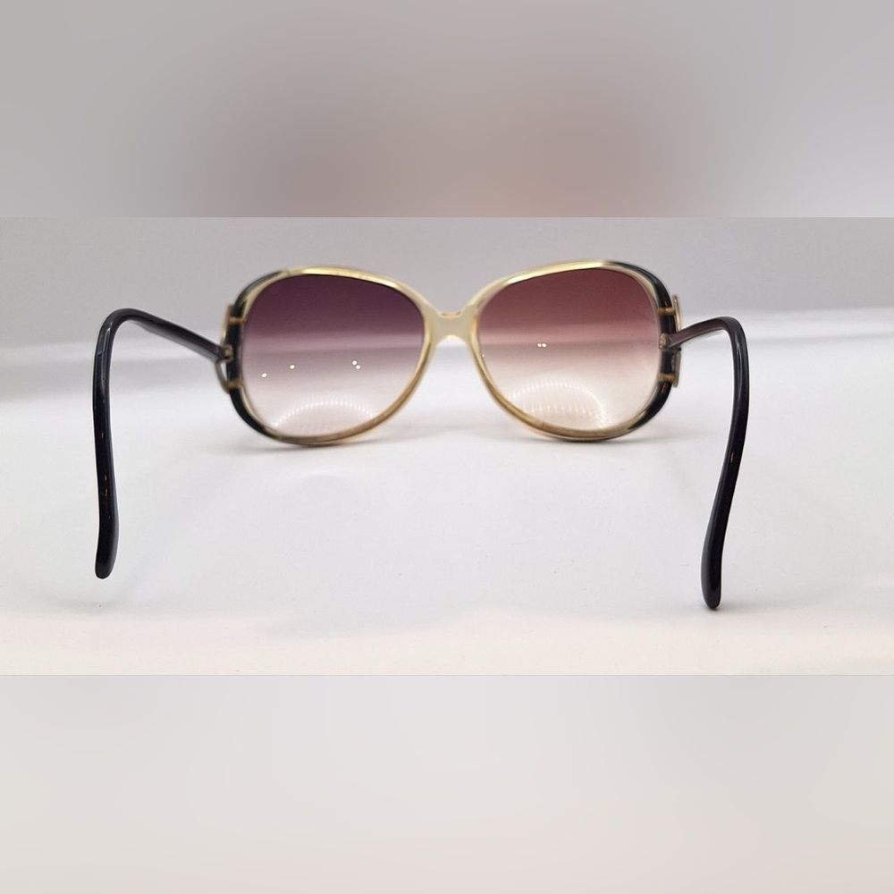 Vintage Brown Translucent Oval Sunglasses Frames Only - Picture 6 of 8
